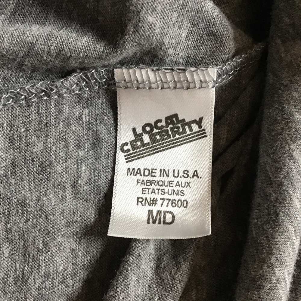 Alien Shirt Size M Local Celebrity Graphic Gray Black Tee Gorilla Buffet Tee Top - Picture 7 of 9